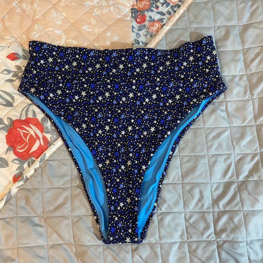 Aerie High Cut Cheeky Swim Bottoms